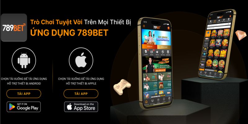 Giao diện app 789bet trên điện thoại di động